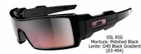 Oakley Oil Rig Polished Black-G40 Black Gradient (03-494)